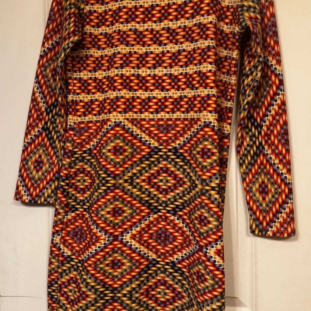LuLaRoe Multicolor Geometric Dress